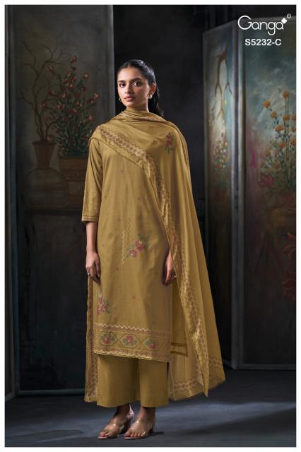Ganga keyara 5232 dress material wholesalers in ulhasnagar